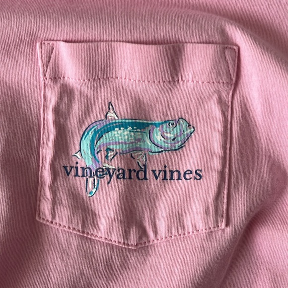 Vineyard Vines Tarpon Pink Tee - Picture 4 of 4
